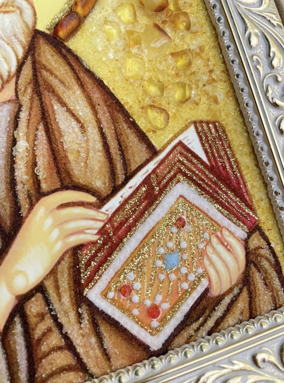 Икона Матфей (Матвей) из янтаря