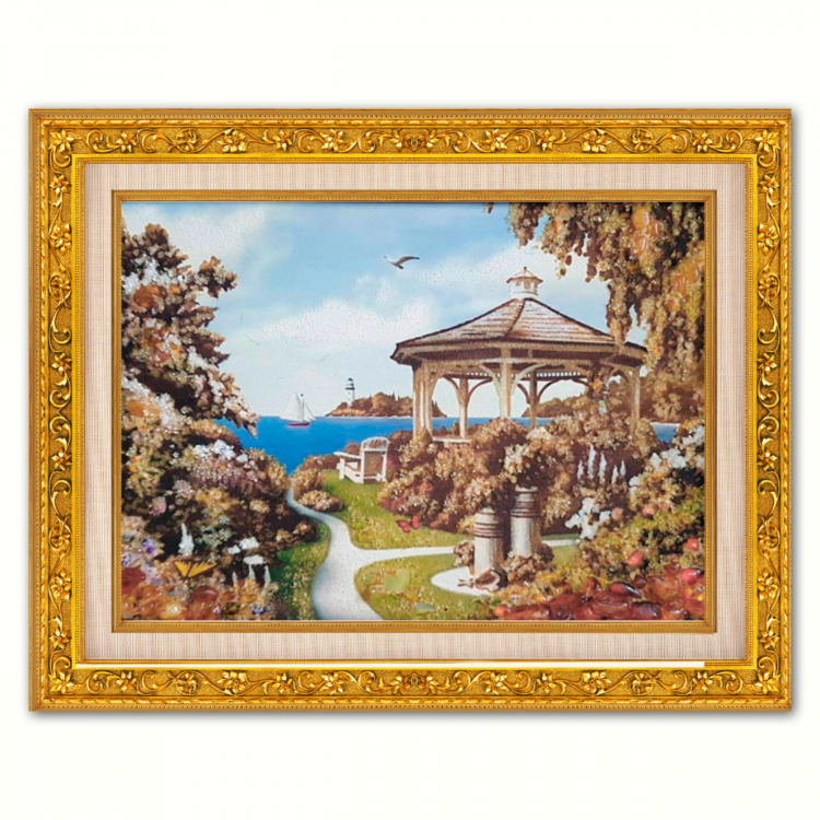 Морской пейзаж - Альтанка на море из янтаря