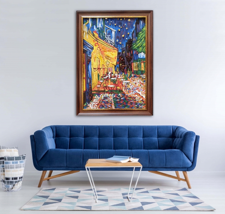 Картина Терраса ночного кафе Плейс ду (Винсент Ван Гог Виллем) из янтаря