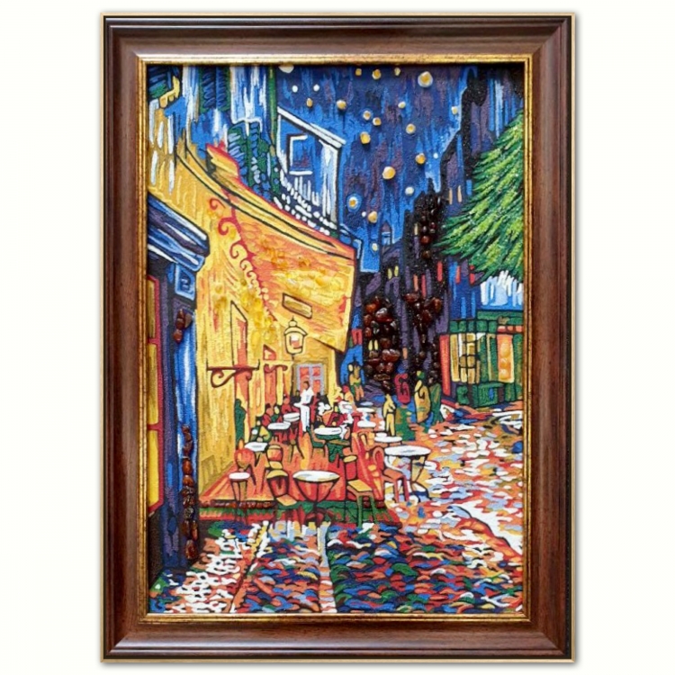 Картина Терраса ночного кафе Плейс ду (Винсент Ван Гог Виллем) из янтаря