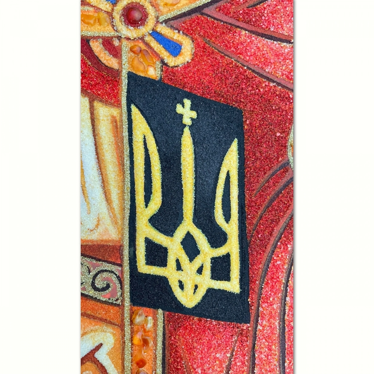 Икона Святой князь Владимир из янтаря