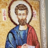 Икона Иаков Алфеев из янтаря