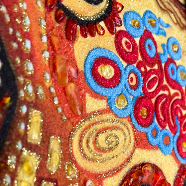 Картина Поцелуй из янтаря