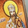 Икона Василий из янтаря