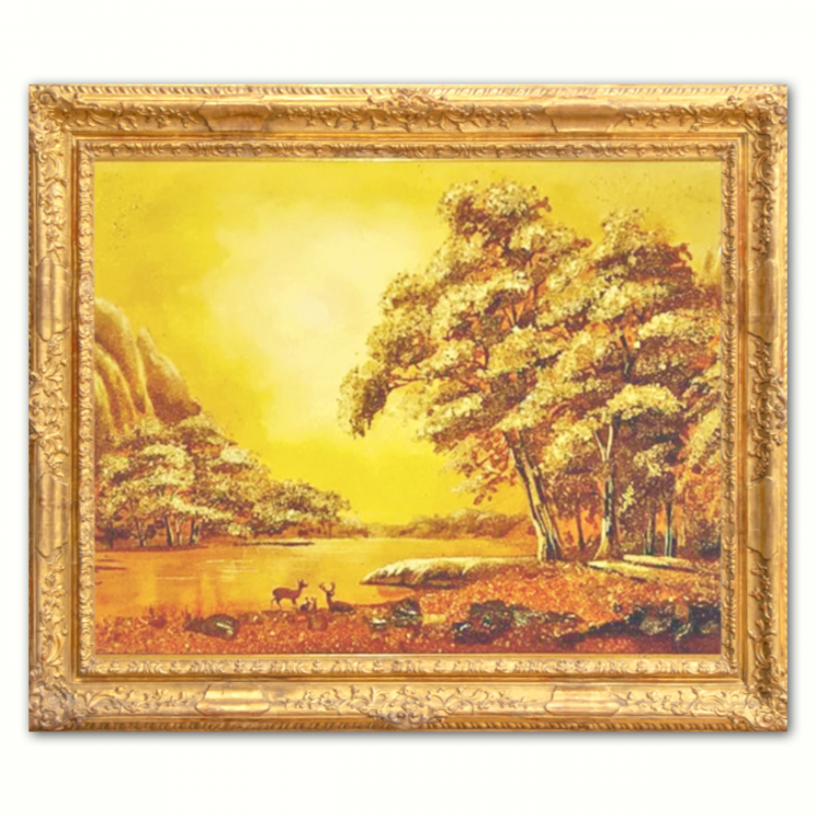 Фантастический закат - Пейзаж из янтаря