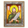 Икона Преподобный Герман из янтаря