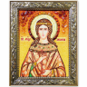 Икона Мученица Акилина Старшая из янтаря