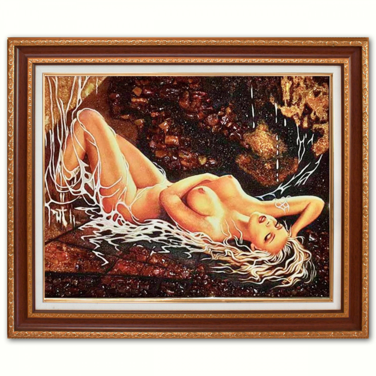 Картина Обнаженная девушка из янтаря