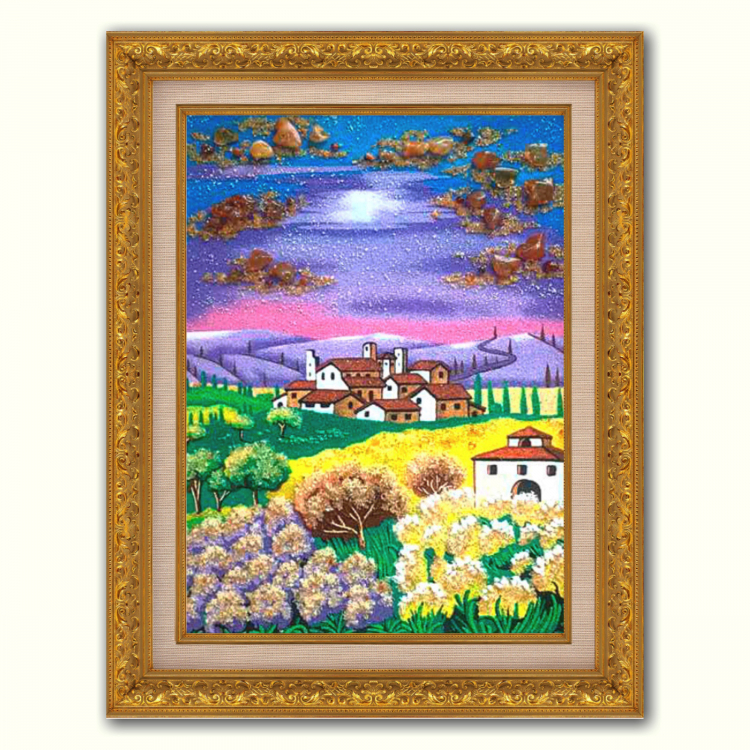 Итальянский пейзаж из янтаря