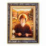 Икона Святой Шарбель из янтаря
