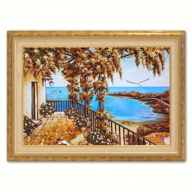 Пейзаж - Терраса у моря из янтаря