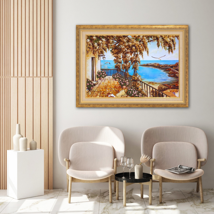 Пейзаж - Терраса у моря из янтаря