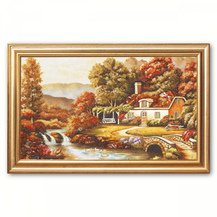 Пейзаж - Уютный дом из янтаря