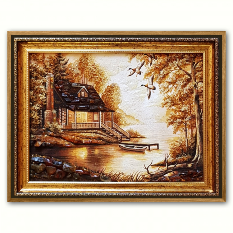 Пейзаж - Дом рыбака из янтаря