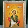 Икона Святой мученик Валентин из янтаря