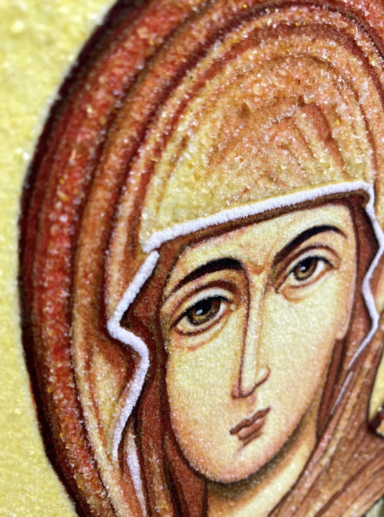 Икона Святая Зинаида из янтаря