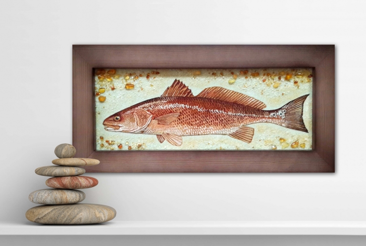 Картина Риба из янтаря