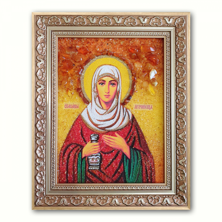 Икона Иоанна из янтаря