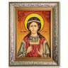 Икона Кристина (Христина) мученица из янтаря