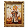 Икона Дмитрий Угличский из янтаря
