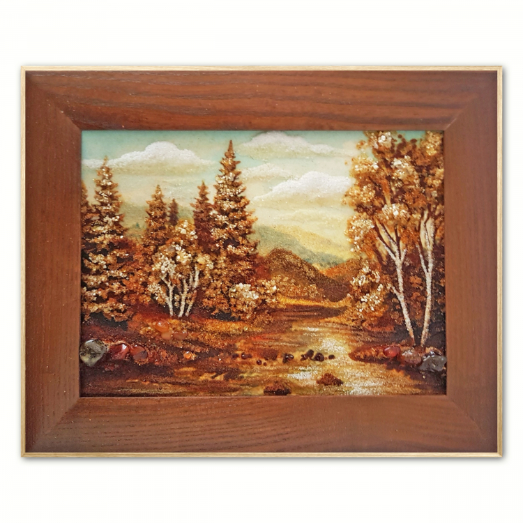 Пейзаж - Осенный день из янтаря