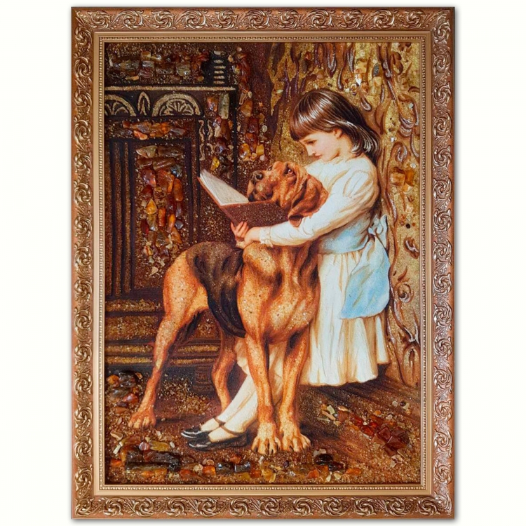 Картина Час воспитания Брайтон Ривьер из янтаря