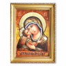 Ікона Ігорівська Богородиця з бурштину