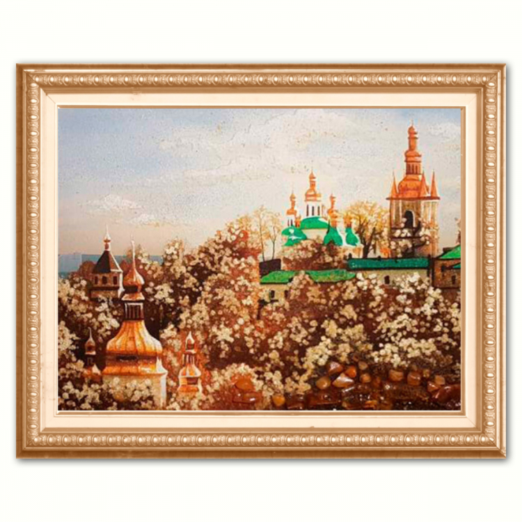 Свято-Успенська Києво-Печерська Лавра з бурштину
