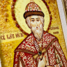 Ікона Великий Князь Всеволод з бурштину Ікона Великий Князь Всеволод з бурштину