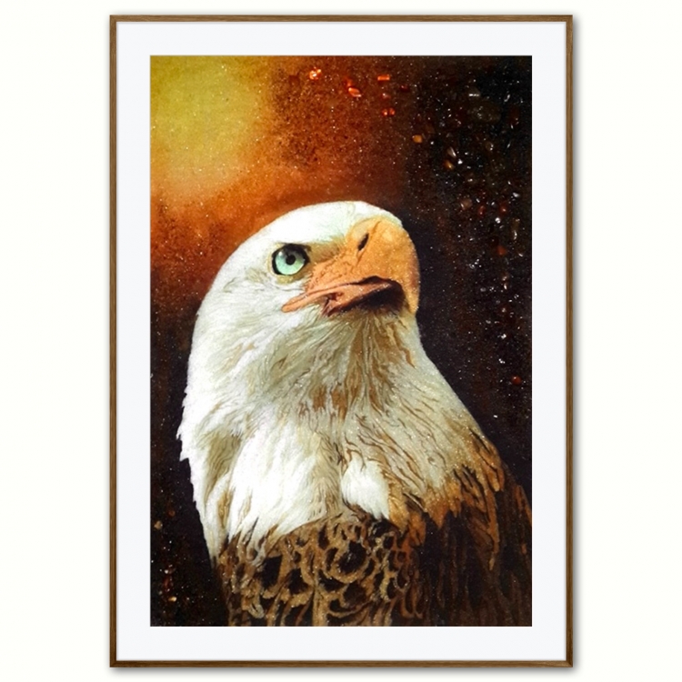 Картина Орел  з бурштину