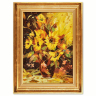 Картина Соняхи у бурштиновій вазі з бурштину
