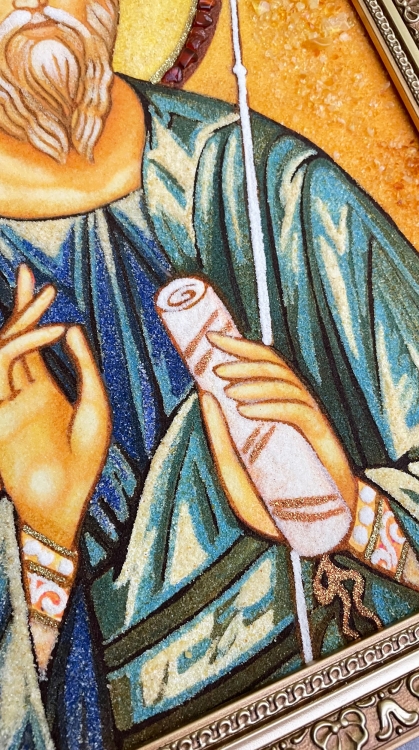 Ікона Андрій Первозваний з бурштину