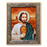 Ікона  Іуда Тадей  з бурштину