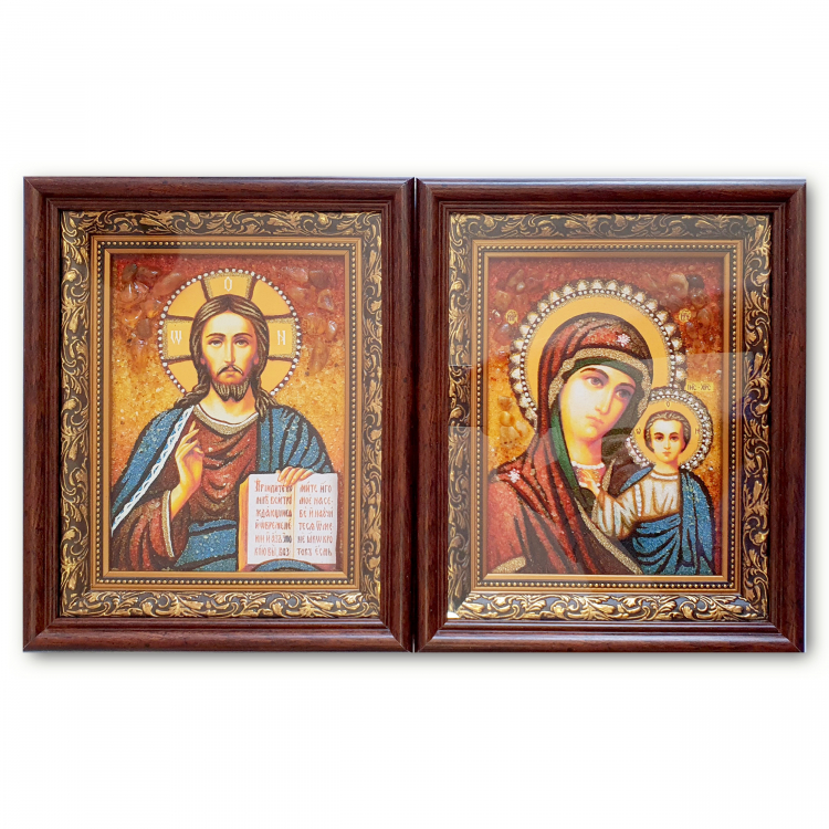 Пара Казанська у кіоті з бурштину