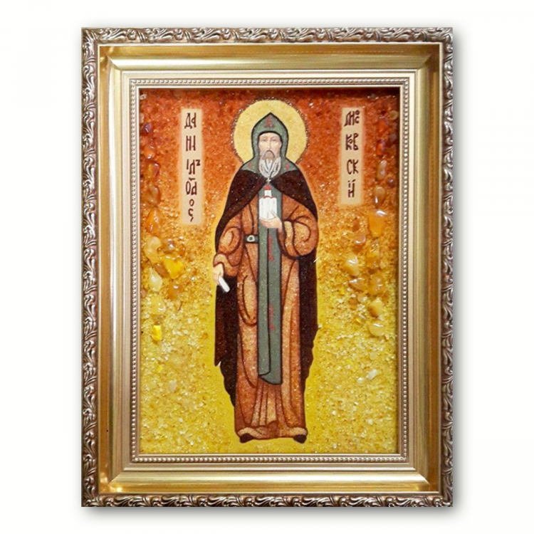 Ікона ростова Данило Московський з бурштину