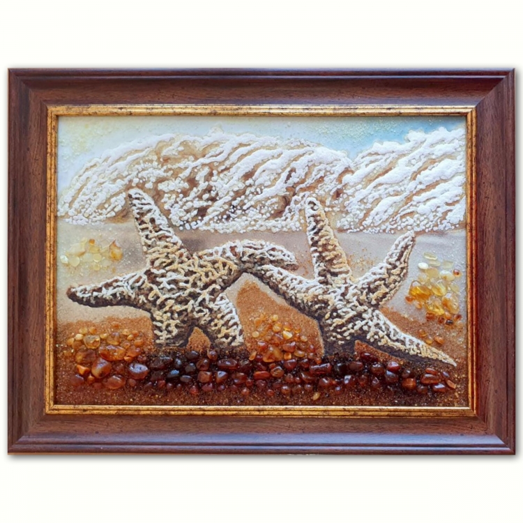 Картина Морські зірки з бурштину