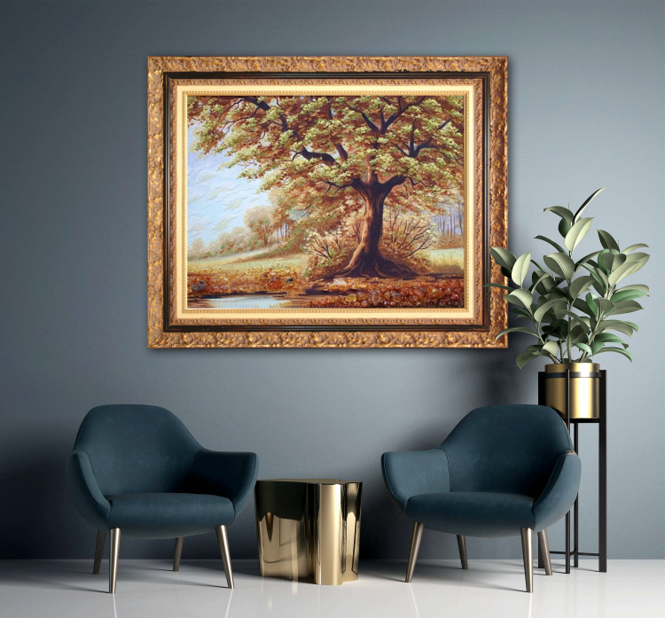 Пейзаж - Дуб з бурштину