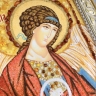 Ікона Архангел Михаїл з бурштину