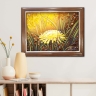 Картина Квітка кульбаби з бурштину