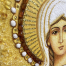 Ікона Свята Вікторія Кордубська з бурштину