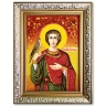 Ікона Святий мученик Трифон з бурштину
