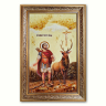 Ікона Євстафій Плакіда з бурштину