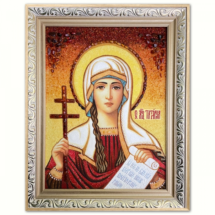 Ікона Тетяна з бурштину