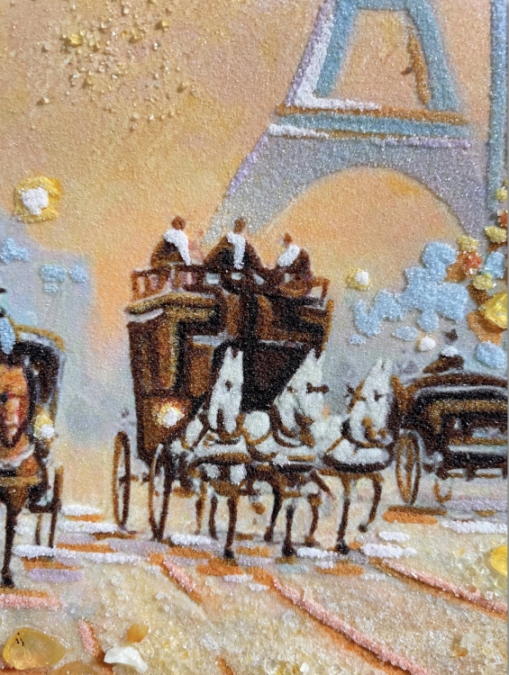 Пейзаж - Французький променад з бурштину