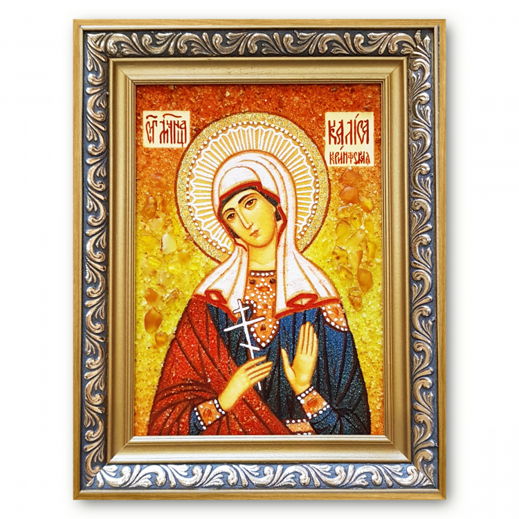 Ікона Каліса Коринфська з бурштину