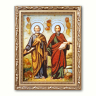 Ікона Петро та Павло з бурштину