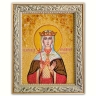Ікона Людмила Чеська з бурштину