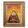 Ікона Святий Гавриїл Грузинський з бурштину