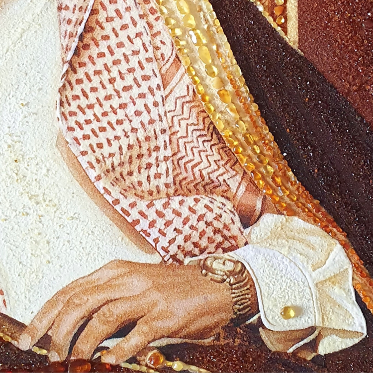 Реджеп Ердоган - Портрет  з бурштину