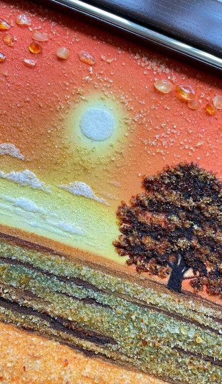 Пейзаж - Пшеничне поле з бурштину